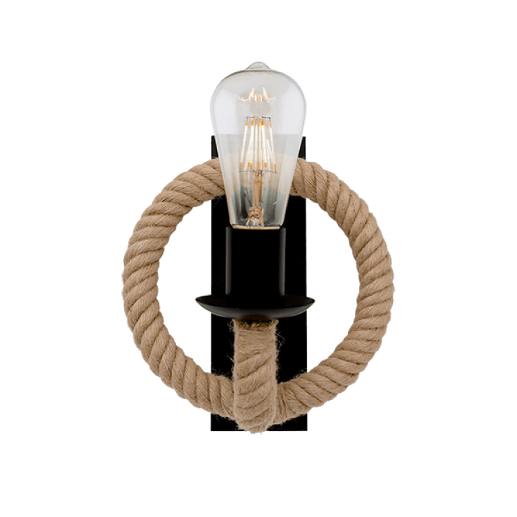 ROPE АПЛИК 1XE27 ЧЕРЕН ROPE АПЛИК 1XE27 ЧЕРЕН
