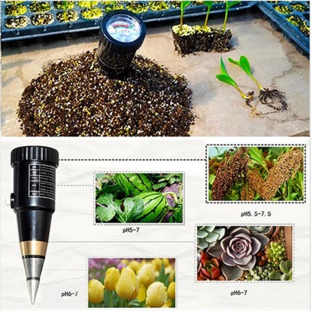 Уред за измерване на pH и влажност на почвата Уред за измерване на pH и влажност на почвата