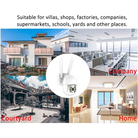 СИСТЕМА ЗА ВЪНШЕН МОНТАЖ С 4 БРОЯ 5MPX WIFI УПРАВЛЯЕМИ КАМЕРИ И 8 КАНАЛЕН DVR