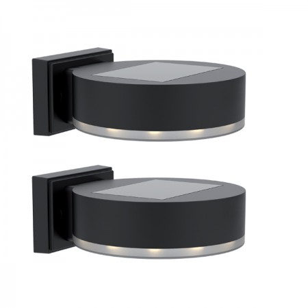 2 БРОЯ СОЛАРНА LED ЛАМПА ЗА СТЕНА 0.3W IP44