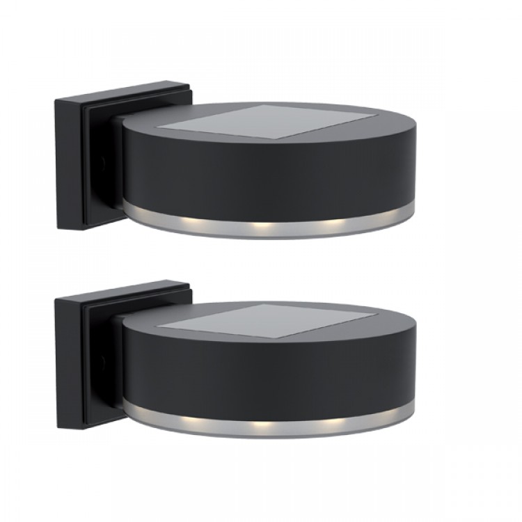 2 БРОЯ СОЛАРНА LED ЛАМПА ЗА СТЕНА 0.3W IP44 2 БРОЯ СОЛАРНА LED ЛАМПА ЗА СТЕНА 0.3W IP44