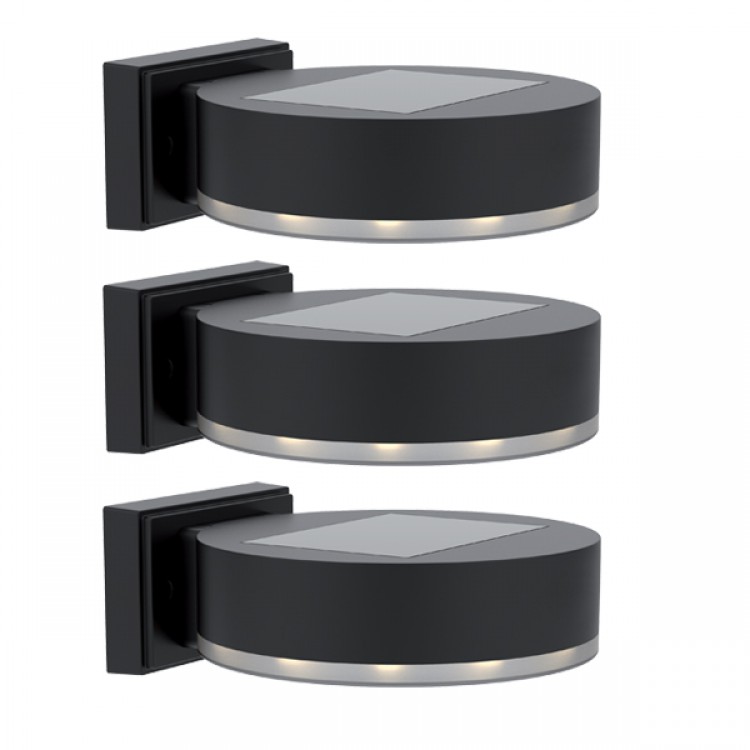 3 БРОЯ СОЛАРНА LED ЛАМПА ЗА СТЕНА 0.3W IP44 3 БРОЯ СОЛАРНА LED ЛАМПА ЗА СТЕНА 0.3W IP44