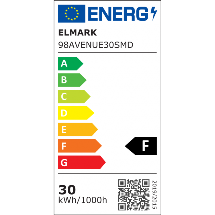 ELMARK AVENUE SMD УЛИЧЕН ОСВ. 30W 5500K IP67 ELMARK AVENUE SMD УЛИЧЕН ОСВ. 30W 5500K IP67