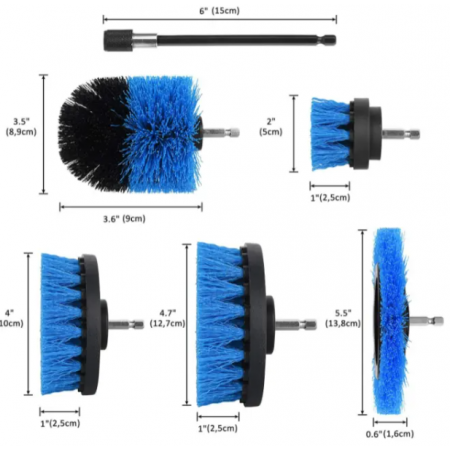 Комплект четки за почистване, 6 Части Комплект четки за почистване, 6 Части