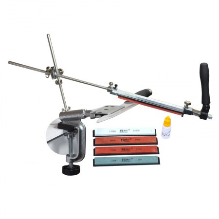 Професионално точило за ножове с фиксиран ъгъл на заточване в комплект с абразиви 120, 320, 600, 1500 точило