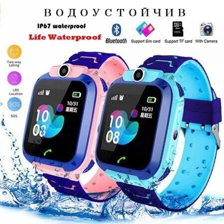 Детски смартчасовник с SIM-карта , GPS , камера, фенерче Детски смартчасовник с SIM-карта , GPS , камера, фенерче