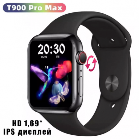 Смарт часовник T900 Pro Max с голям тъч скрийн дисплей Смарт часовник T900 Pro Max с голям тъч скрийн дисплей