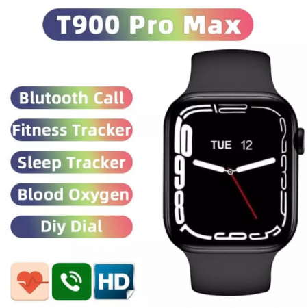 Смарт часовник T900 Pro Max с голям тъч скрийн дисплей Смарт часовник T900 Pro Max с голям тъч скрийн дисплей