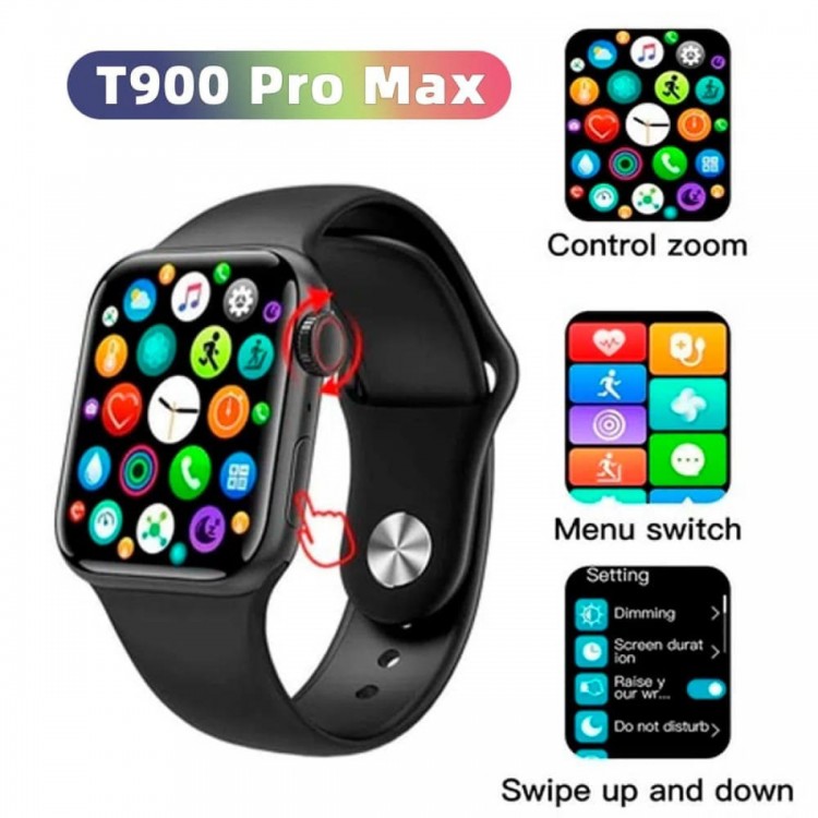 Смарт часовник T900 Pro Max с голям тъч скрийн дисплей Смарт часовник T900 Pro Max с голям тъч скрийн дисплей