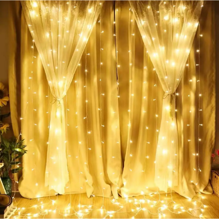 Коледна светлинна завеса с дистанционно 3X3 m Коледна светлинна завеса с дистанционно 3X3 m