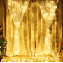 Коледна светлинна завеса с дистанционно 3X3 m Коледна светлинна завеса с дистанционно 3X3 m