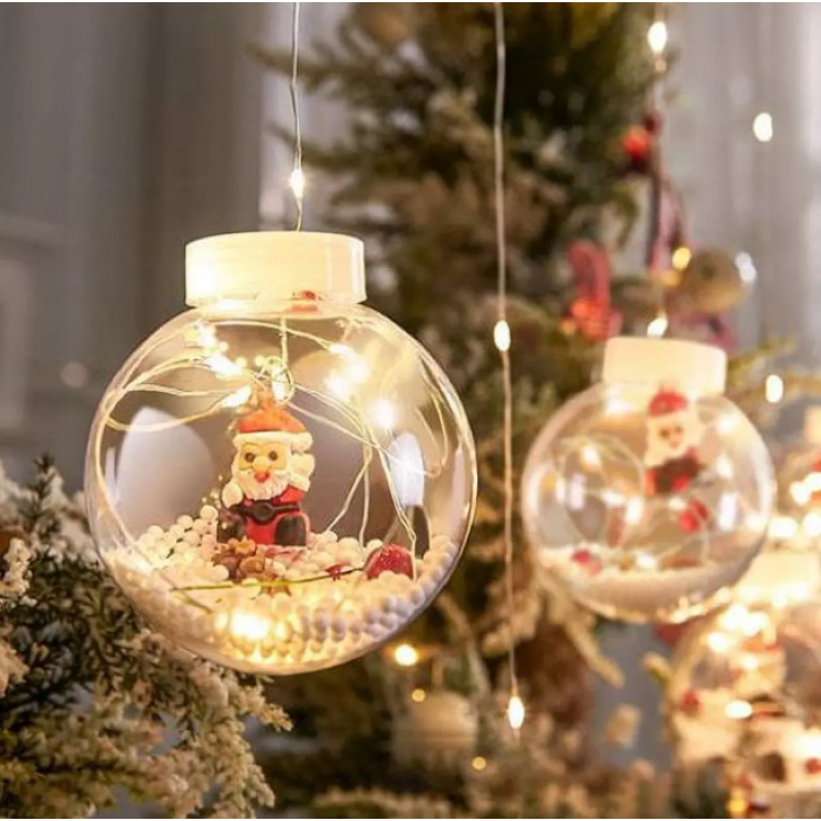 Коледни топки с LED светлини Коледни топки с LED светлини