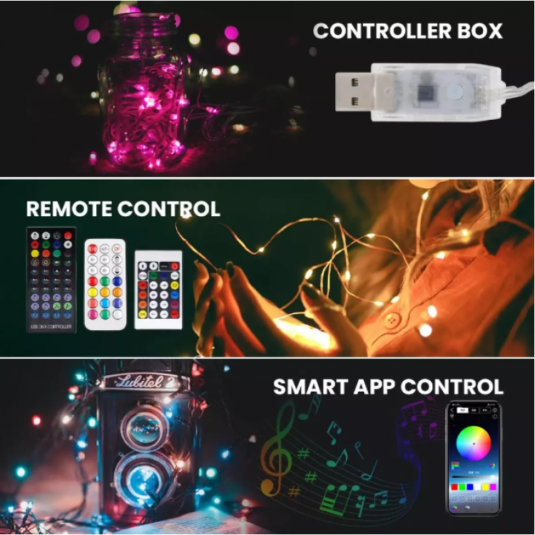 Многоцветна RGB смарт LED лента Многоцветна RGB смарт LED лента