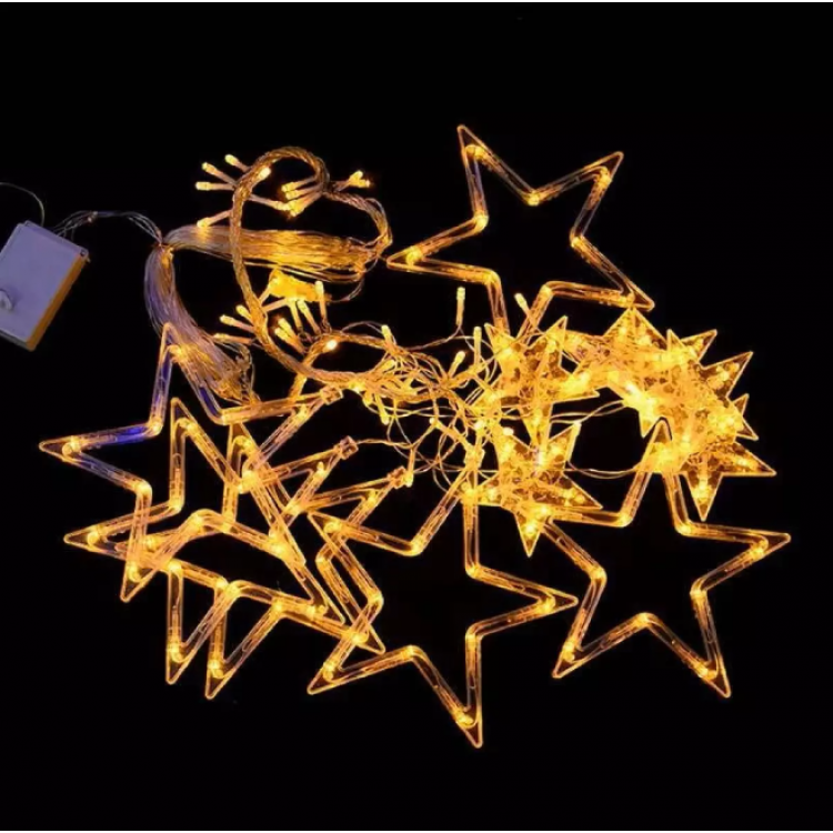 Коледни звезди с LED светлини Коледни звезди с LED светлини