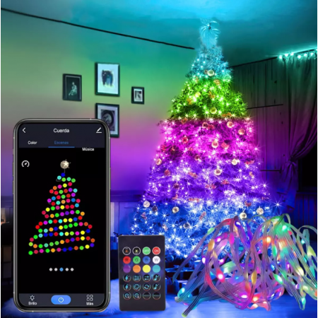 Светлини за елха с Bluetooth LED