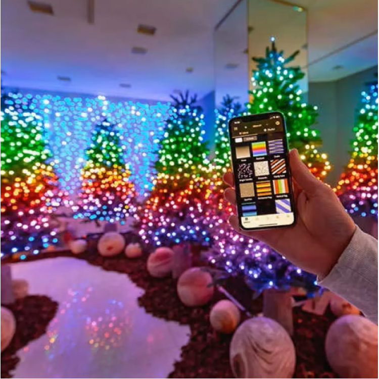 Светлини за елха с Bluetooth LED Светлини за елха с Bluetooth LED