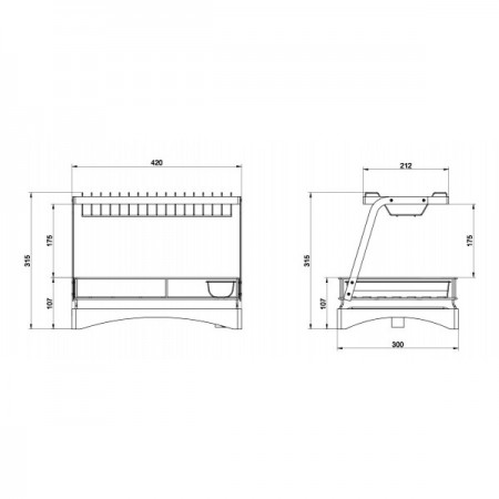 Сушилник за съдове на две нива 4041 неръждаема стомана Сушилник за съдове на две нива 4041 неръждаема стомана