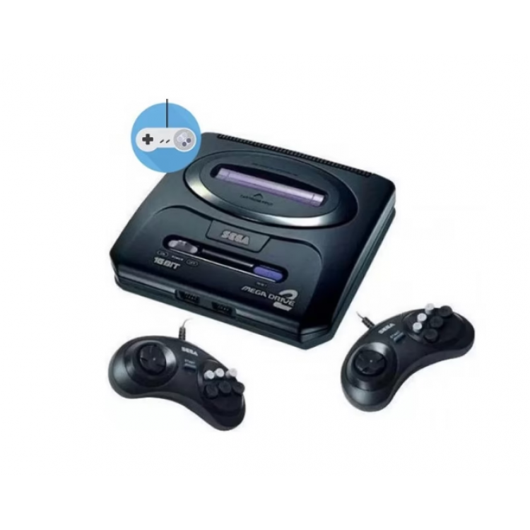 Игрална конзола за TV SEGA MEGA DRIVE-2 с 2 джойстика Игрална конзола за TV SEGA MEGA DRIVE-2 с 2 джойстика