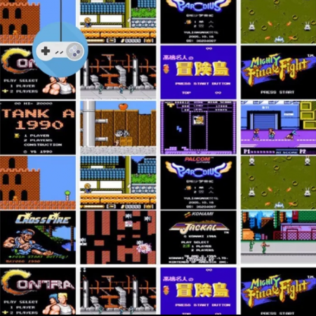 Ретро конзола за телевизор с 2 джойстика и пистолет Ретро конзола за телевизор с 2 джойстика и пистолет