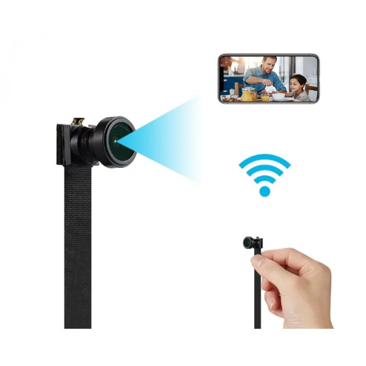 Шпионска мини безжична WiFi IP камера модул за вграждане с микрофон Шпионска мини безжична WiFi IP камера модул за вграждане с микрофон