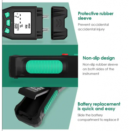 Цифров влагомер за различни повърхности, дърво, строителни материали и др Цифров влагомер за различни повърхности, дърво, строителни материали и др