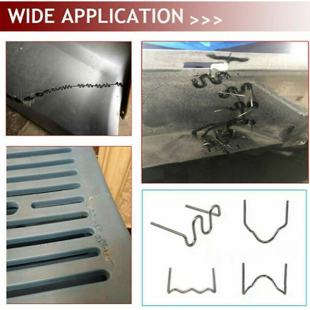 Пистолет със скоби за лепене на пластмаса с подарък клещи и макетен нож Пистолет със скоби за лепене на пластмаса с подарък клещи и макетен нож