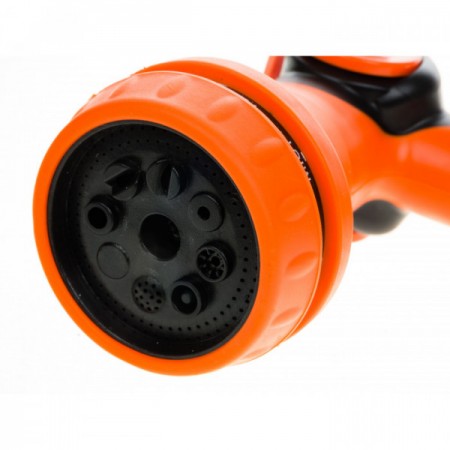 Пистолет-воден 8 струи контрол с палец Soft grip