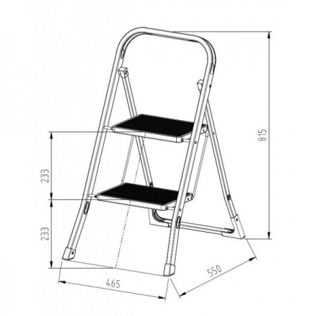 Стълба домакинска две стъпала метална Стълба домакинска две стъпала метална