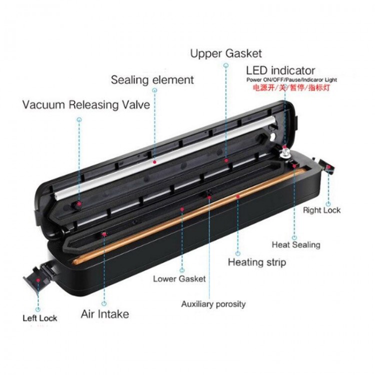 Вакуумна машина за храна Vacuum Sealer Вакуумна машина за храна Vacuum Sealer