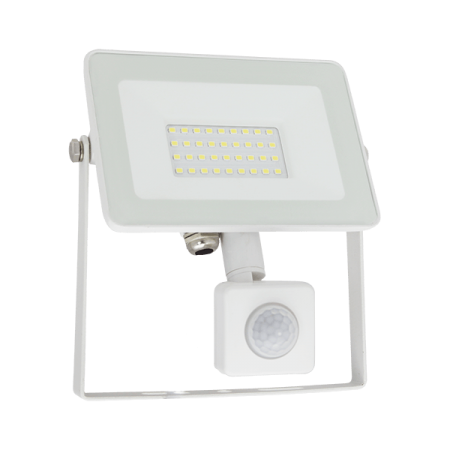 VEGA30 SLIM SMD 30W LED ПРОЖЕКТОР СЪС СЕНЗОР БЯЛ