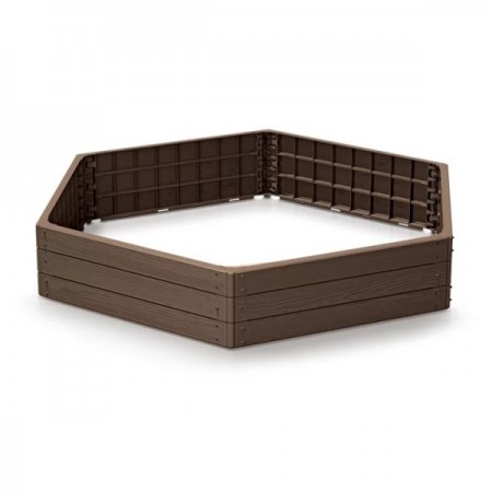 Градинска кашпа Prosperplast Woody Pile шестостен 1480x1290 IBWH-7587U