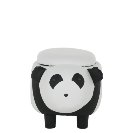 ДЕТСКА ТАБУРЕТКА ПАНДА - БЯЛ-ЧЕРЕН