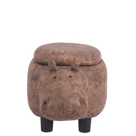 ДЕТСКА ТАБУРЕТКА ХИПОПОТАМ - КАФЯВ