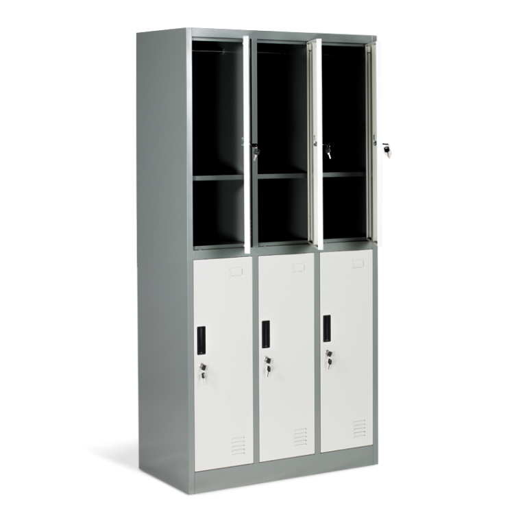 МЕТАЛЕН ШКАФ CR-1243 K LUX СИВ