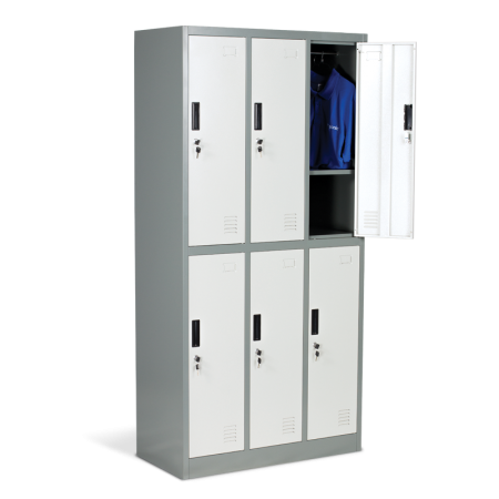 МЕТАЛЕН ШКАФ CR-1243 K LUX СИВ