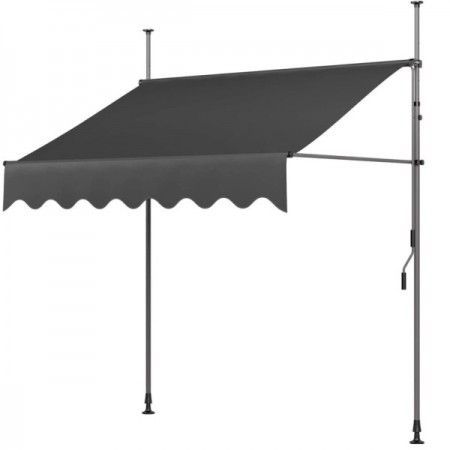 Тента с манивела My Garden WRAW02 тъмно сива, 250x120см Тента с манивела My Garden WRAW02 тъмно сива, 250x120см