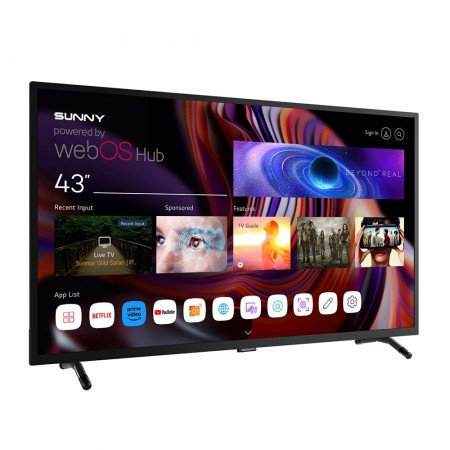 Smart Телевизор Sunny 43" (109cm) FHD , WebOS , Frameless , DVB-T2/C/S2, DLED Smart Телевизор Sunny 43" (109cm) FHD , WebOS , Frameless , DVB-T2/C/S2, DLED