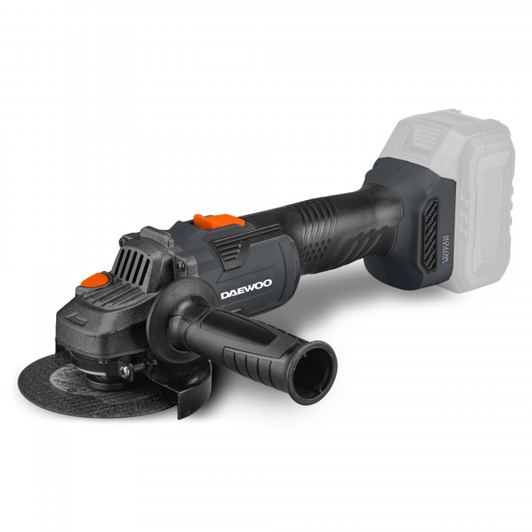 Акумулаторен ъглошлайф безчетковUNI-BAT, 125mm, 1050W 20V Li-ion, DAEWOO DALAGBL20-125