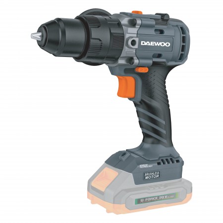 Акумулаторна безчеткова бормашина DAEWOO UNI-BAT, две скорости 80Nm, 600W 20V Li-ion DALIDBL20-80