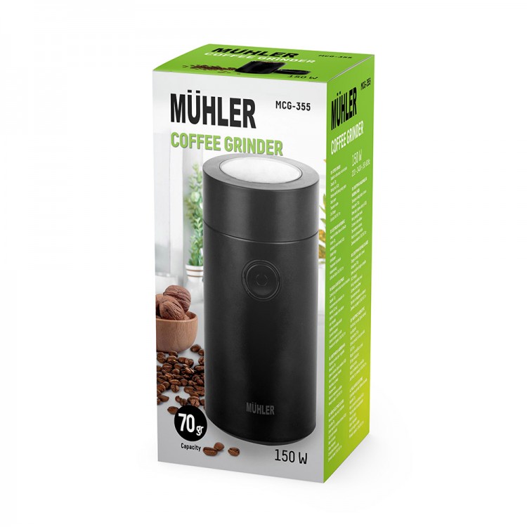 Кафемелачка Muhler MCG-355, черен Кафемелачка Muhler MCG-355, черен