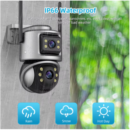 2 Броя камера icsee 6MP Dual Lens