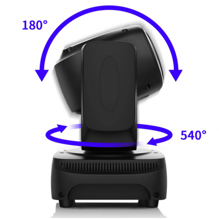 Диско прожектор със 7 диода Moving Head Диско прожектор със 7 диода Moving Head