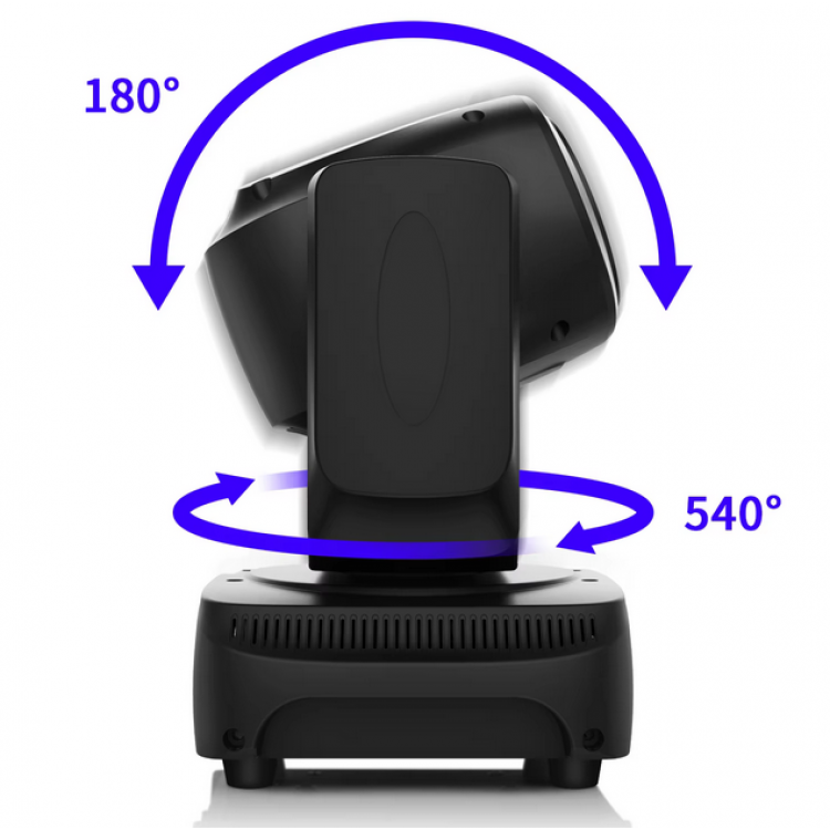 Диско прожектор със 7 диода Moving Head Диско прожектор със 7 диода Moving Head