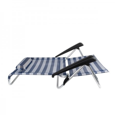 Плажен стол My Garden ZRC023-19, 47 x 52 x 77 см, черно райе Плажен стол My Garden ZRC023-19, 47 x 52 x 77 см, черно райе