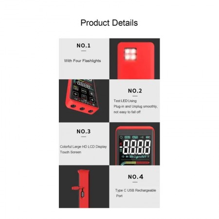 Мултицет със сензорен дисплей и автоматична настройка