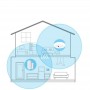 Wi Fi smart магнитен сензор за прозорци и врати - Smart Life Alexa и Google Home