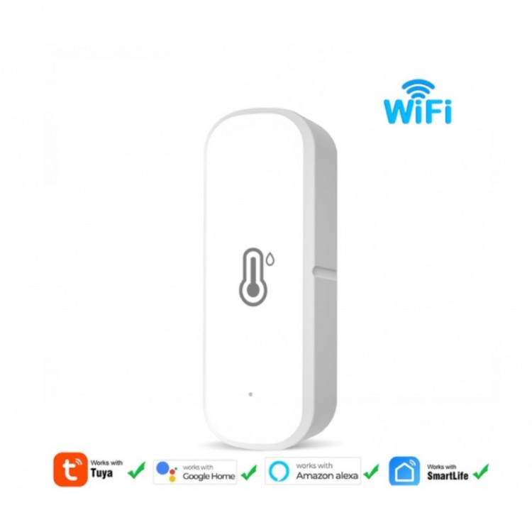 Wi Fi smart сензор за влажност и температура, Температура -20 до +60, Влажност 0 до 100% Wi Fi smart сензор за влажност и температура, Температура -20 до +60, Влажност 0 до 100%