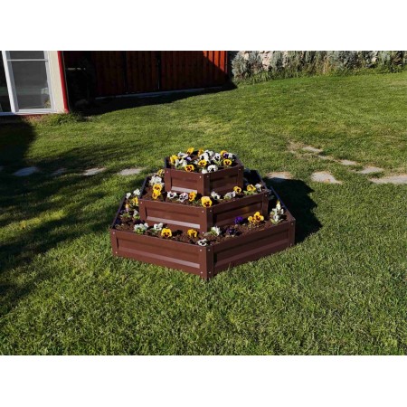 Цветарник Primaterra Hexagonal 3 Шоколад Цветарник Primaterra Hexagonal 3 Шоколад