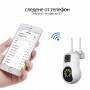 2 БРОЯ ВЪНШНА WIFI КАМЕРА С ДВА ОБЕКТИВА 10MP 2 БРОЯ ВЪНШНА WIFI КАМЕРА С ДВА ОБЕКТИВА 10MP