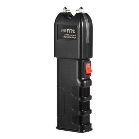 Мощен електрошок за самозащита с вграден фенер Мощен електрошок за самозащита с вграден фенер